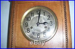 0008-Antique German Junghans 3/4 Westminster chime wall clock