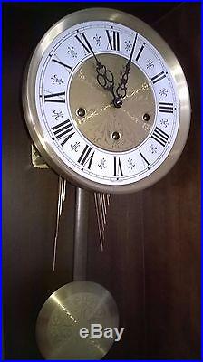 0028-German Jauch triple chime Westminster, St. Michael, Whittington wall clock