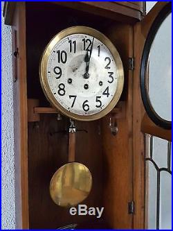 0080-Antique German Junghans Westminster chime wall clock
