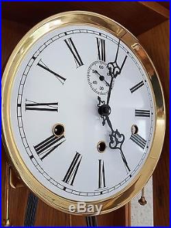 0090-German Kieninger Westminster chime 2 weights wall clock
