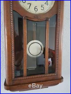 0094-Antique German Junghans Westminster chime wall clock