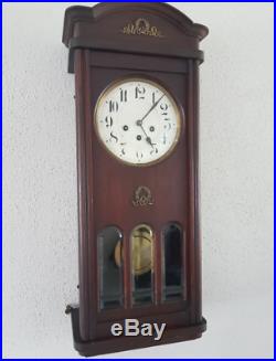0108 Antique German Junghans Westminster chime wall clock