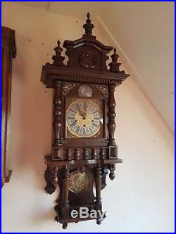 0123-German triple chime Westminster, St. Michael, Whittington wall clock