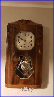 0145 Antique German Kienzle Westminster chime wall clock