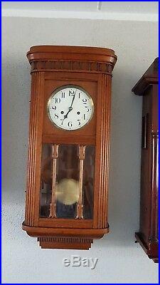 0148- Rare Antique German Junghans HAC 3/4 Westminster chime wall clock