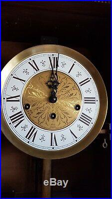 0154 German FHS Hermle Westminster chime wall clock