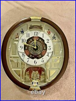 02015 Seiko QXM554BRH Melodies in Motion Wall Clock WORKS PERFECTLY