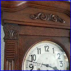 0237 Antique German Junghans Westminster chime wall clock
