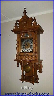 0293-German Kieninger Westminster chime wall clock