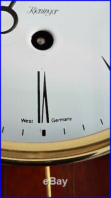 0303-VERY RARE Kieninger German Westminster chime 2 weights clock with 4 BEELS