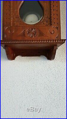 0306 Antique German Junghans Westminster chime wall clock