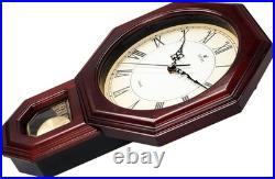 18 Schoolhouse Solid Wood Pendulum Wall Clock, Westminster Chime