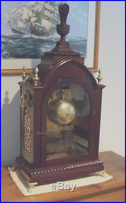 1890-1910 Triple Fusee Westminster Chime on Nested Bells Excellent