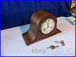 1890 Antique Gustav Becker mantel, bracket Clock, In VGC. Fully working