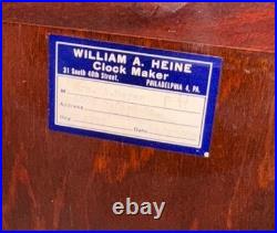 1908 Junghans 5 Gong 8 Day Westminster Chime Mahogany Bracket Mantle Clock Runs