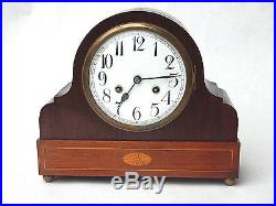 1910s Antique Jungrans A13 Movement Mantel Shelf Clock Bracket Westminster Chime