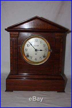 1913 Seth Thomas Cabinet Clock Westminster Sonora Chime No. 5 Adamantine Finish