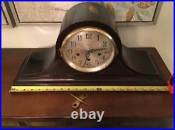 1920's ANSONIA Sonia No. 13 westminster Chime Mahogany Mantle shelf Clock W key