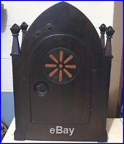 1920's Antique NEW HAVEN ABBEY WESTMINSTER CHIME 8-DAY Mahogany MANTLE CLOCK