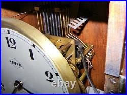 1920's French Vedette Chime Wall Clock Westminster Chime Owner's Manual Wow