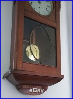 1920s German Westminster Chime Wall Clock