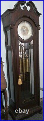 1920s Winterhalter 5 Tube Westminster Chime Hall Clock