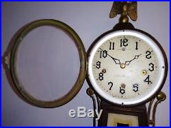 1923 Antique Westminster Chime New Haven Winsome Chime Banjo Wall Clock