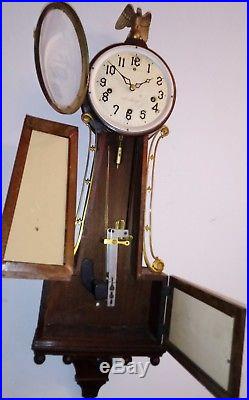 1923 Antique Westminster Chime New Haven Winsome Chime Banjo Wall Clock