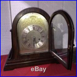 1924 Tiffany & Co. Herschede Mahogany Mantel Clock 1/4 Hour Westminster Chime