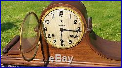 1925 Antique WATERBURY CLOCK CO. Westminster Chime Mahogany Mantel Shelf Clock