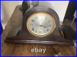 1927 Vintage Seth Thomas Key Winding Mantle Clock & Keys, Excellent To Mint Cond