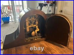1927 Vintage Seth Thomas Key Winding Mantle Clock & Keys, Excellent To Mint Cond