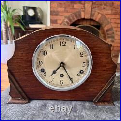 1930s Garrard Westminster Chime Mantel Clock Fully Serviced Oak England