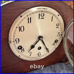 1930s Garrard Westminster Chime Mantel Clock Fully Serviced Oak England