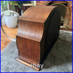 1930s Garrard Westminster Chime Mantel Clock Fully Serviced Oak England