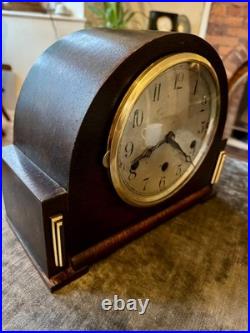 1930s German Art Deco Westminster Mantel Clock 5 Rod Chime Serviced 1930s German Art Deco Westminster Mantel Clock 5 Rod Chime Serviced