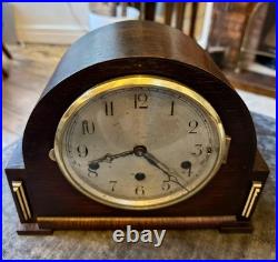 1930s German Art Deco Westminster Mantel Clock 5 Rod Chime Serviced 1930s German Art Deco Westminster Mantel Clock 5 Rod Chime Serviced