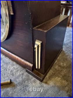 1930s German Art Deco Westminster Mantel Clock 5 Rod Chime Serviced 1930s German Art Deco Westminster Mantel Clock 5 Rod Chime Serviced