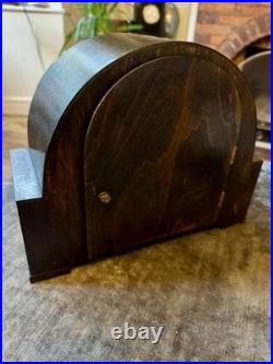 1930s German Art Deco Westminster Mantel Clock 5 Rod Chime Serviced 1930s German Art Deco Westminster Mantel Clock 5 Rod Chime Serviced