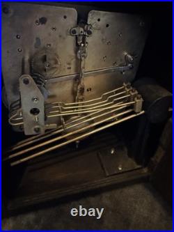 1930s German Art Deco Westminster Mantel Clock 5 Rod Chime Serviced