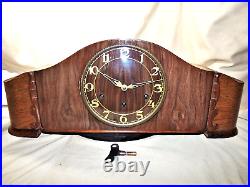 1930s Kienzle German Art Deco Westminster Chime Mantel Clock EXC Serviced