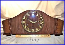 1930s Kienzle German Art Deco Westminster Chime Mantel Clock EXC Serviced