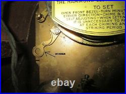 1930s vintage HERMAN MILLER MAUTHE HAMMOND motored WESTMINSTER CHIME CLOCK