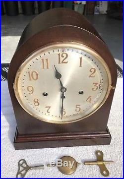 1932 Antique German Junghans Mantel Clock Working Correctly Westminster Chimes