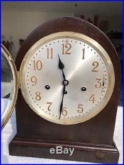 1932 Antique German Junghans Mantel Clock Working Correctly Westminster Chimes