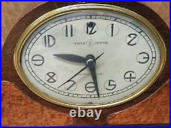 1937 RARE NUMERAL FONT Model 362 GE TELECHRON ART DECO WESTMINSTER MANTEL CLOCK