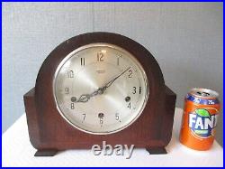 1940s SMITHS WESTMINSTER CHIMING MANTLE CLOCK (SERVICED AND WORKING)