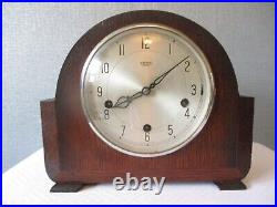 1940s SMITHS WESTMINSTER CHIMING MANTLE CLOCK (SERVICED AND WORKING)