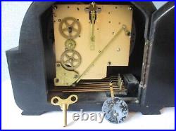 1940s SMITHS WESTMINSTER CHIMING MANTLE CLOCK (SERVICED AND WORKING)