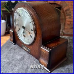 1951 Smiths Morley Mantel Clock Westminster Chime British Legion Presentation